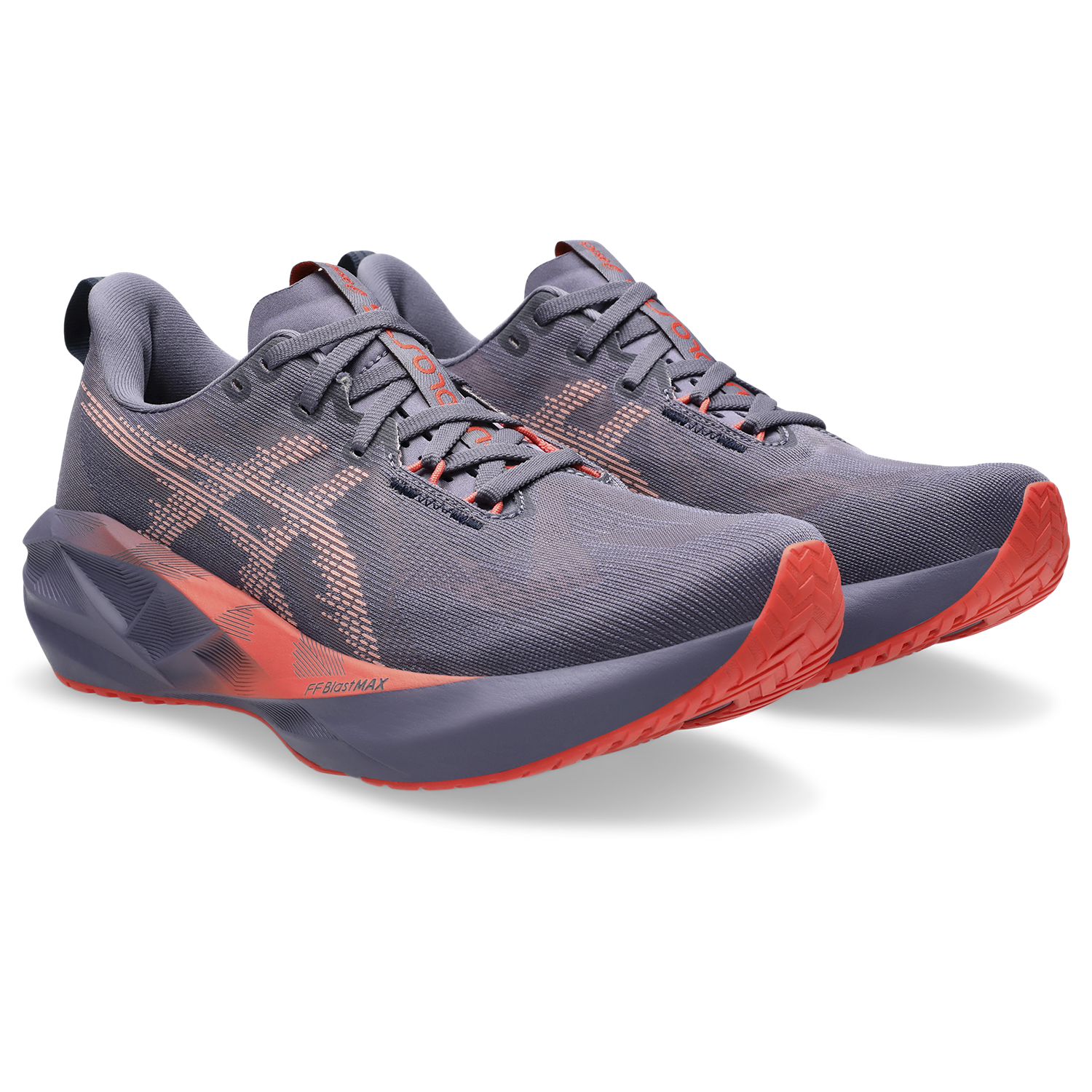 Asics Novablast 5 Men's - Greyish Purple/Coral Reef