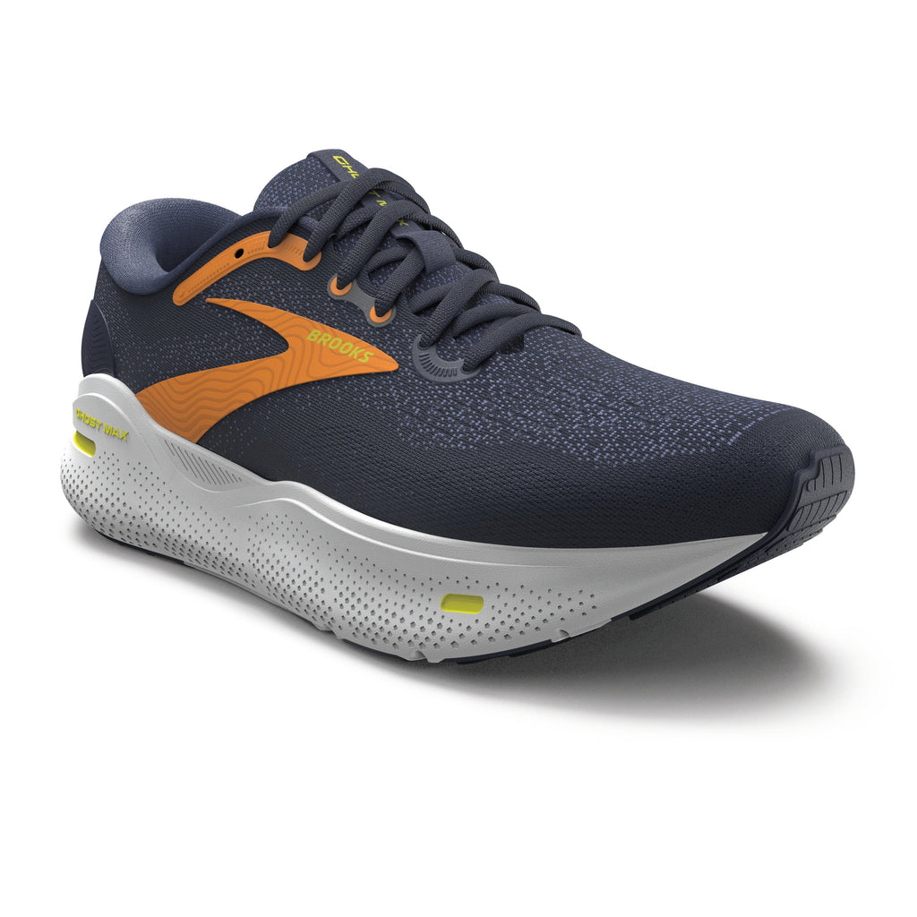 Brooks Ghost Max Men's- Crown Blue/Black Iris/Marigold
