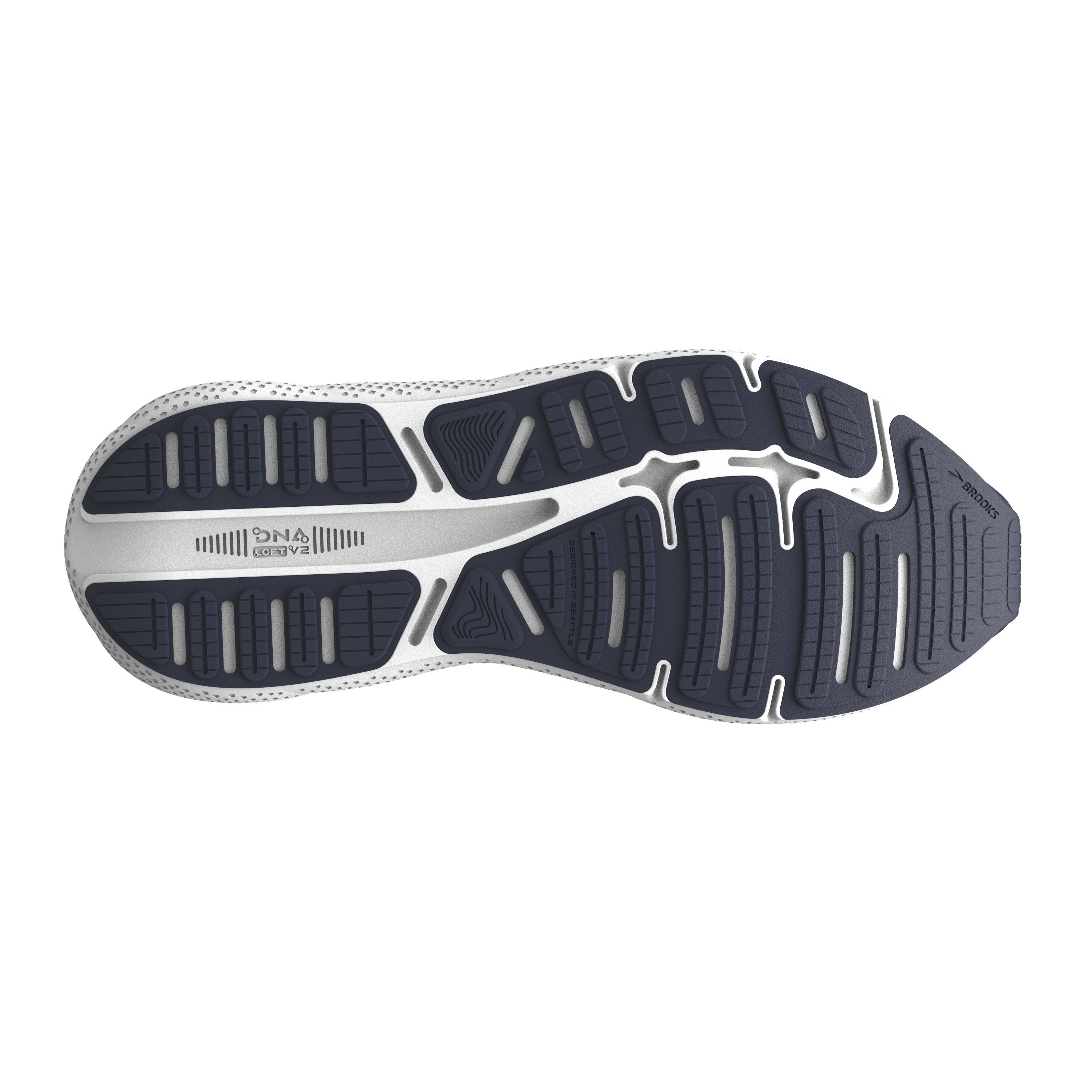 Brooks Ghost Max Men's- Crown Blue/Black Iris/Marigold