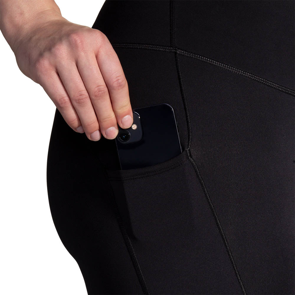 Brooks Spark Capri Women's Long Tights - Black