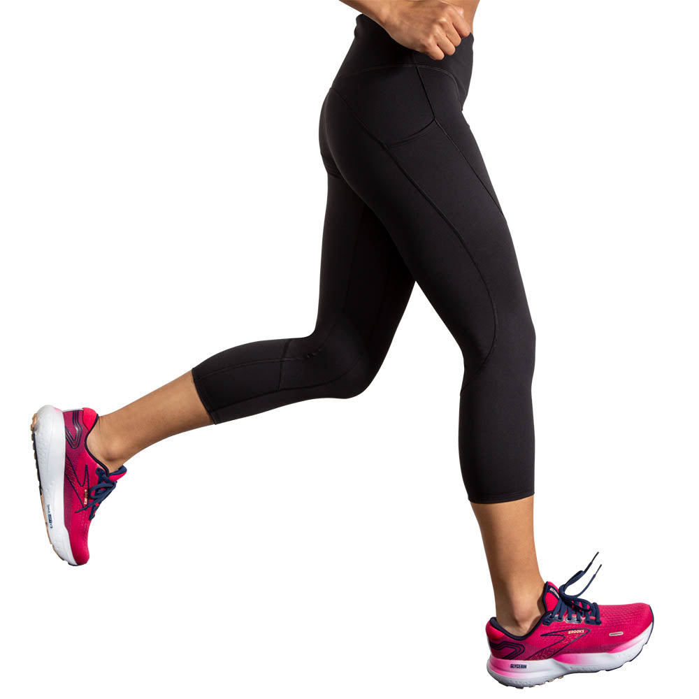 Brooks Spark Capri Women's Long Tights - Black