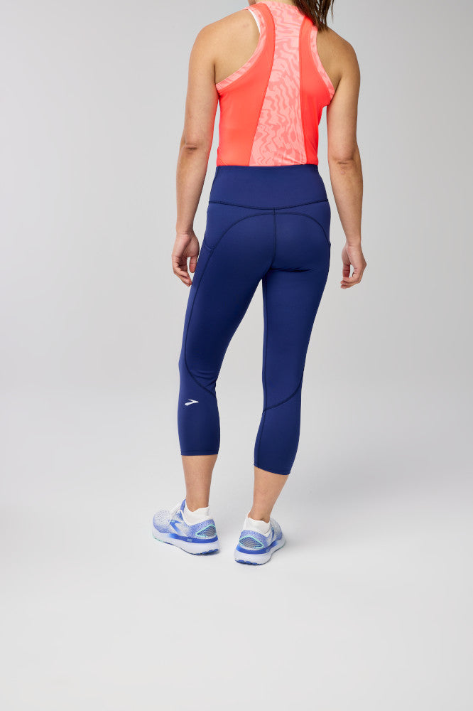 Brooks Spark Capri Women's Long Tights - Midnight