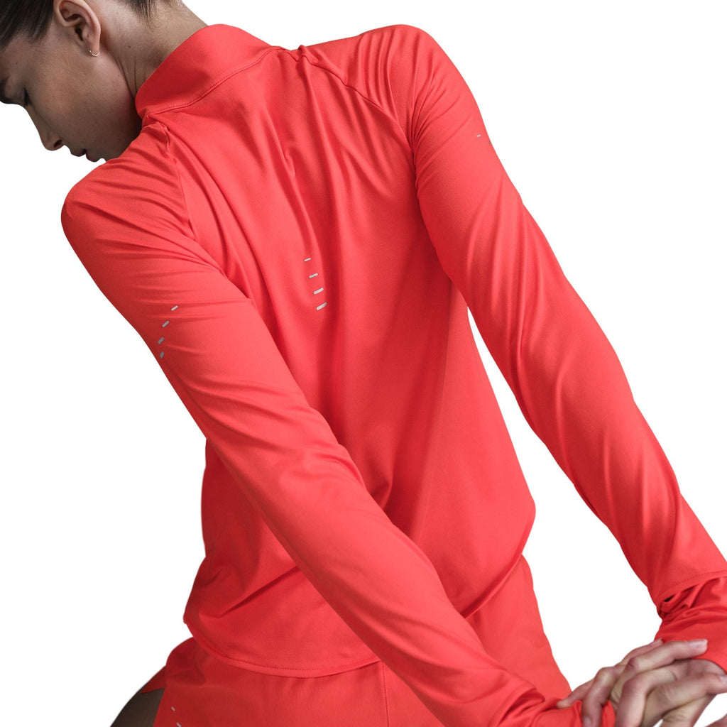 Nike Swift Women's Dri-FIT UV 1/4-Zip Running Top - Light Crimson