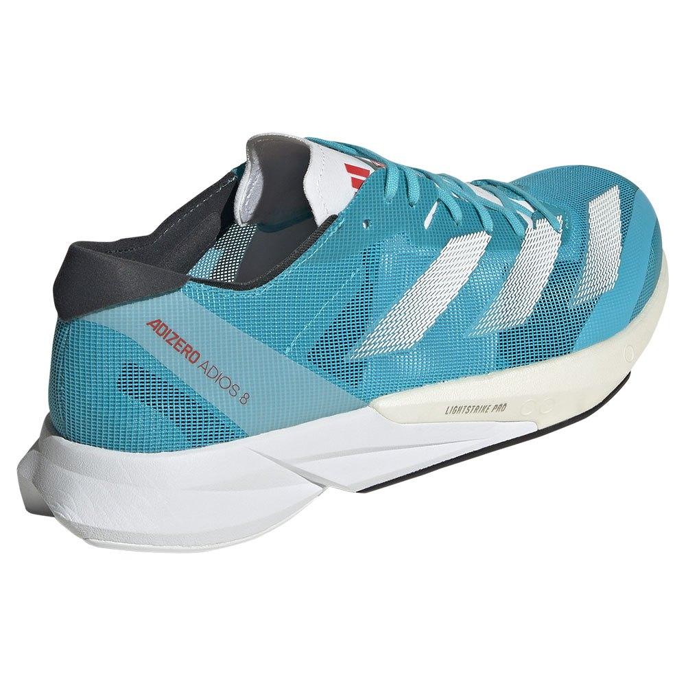 Adidas Adizero Adios 8 Men's - LucidCyan /White/Red