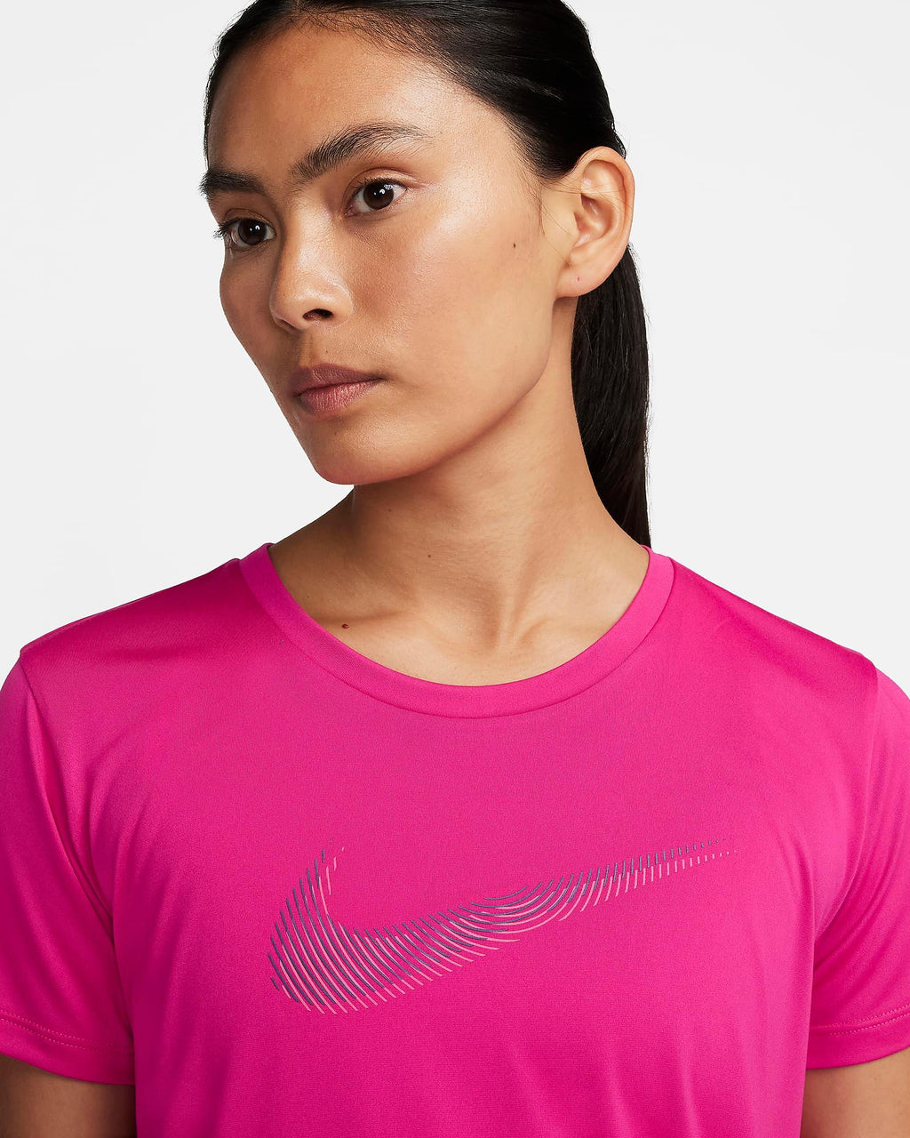 Nike Dri-FIT Swoosh SS Women's - Fireberry