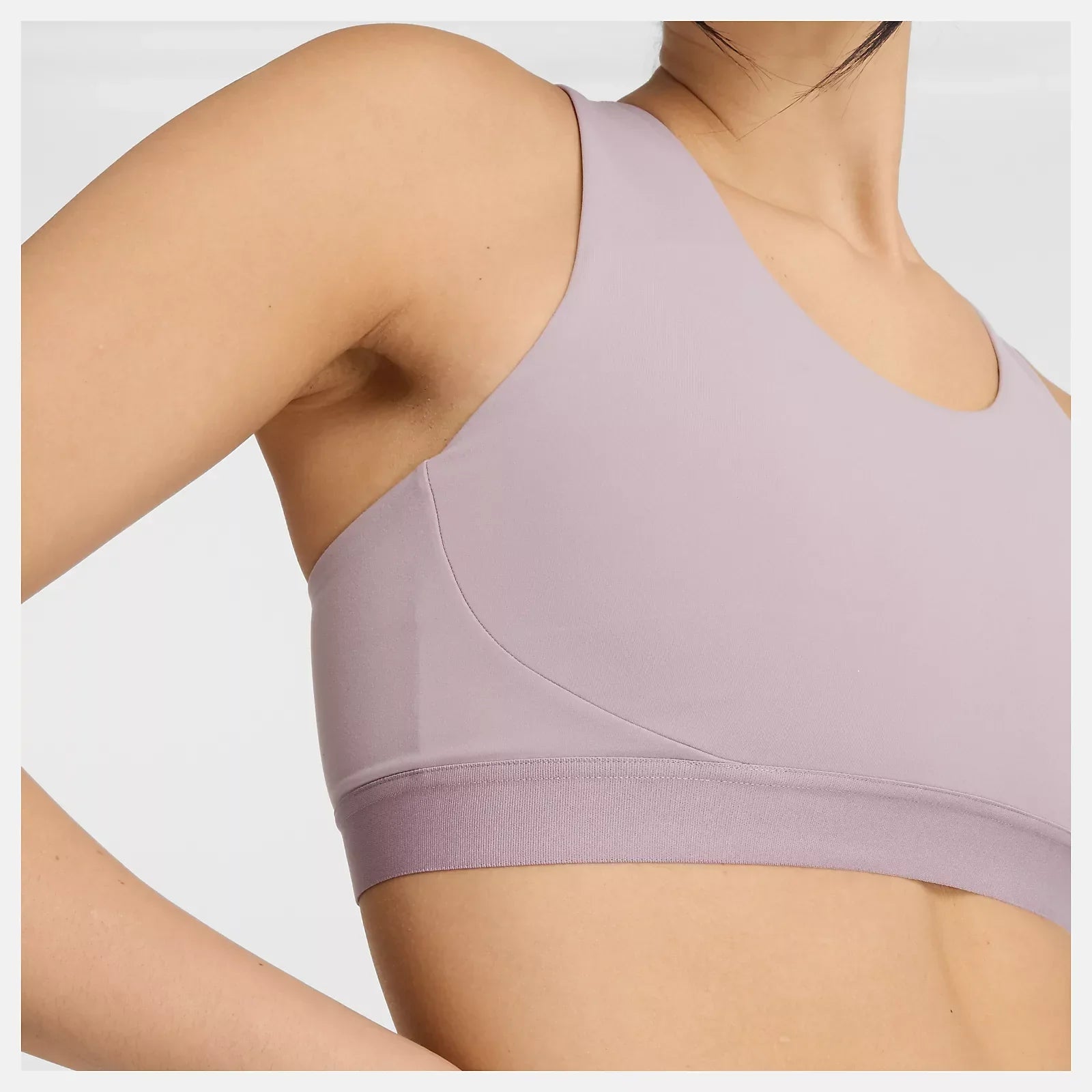NB Sleek Medium Support Pocket Sports Bra - Ice Wine
