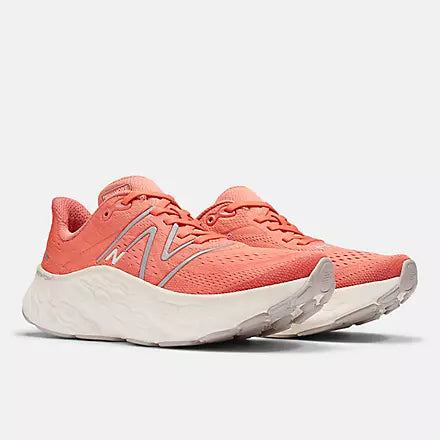 New Balance Fresh Foam X More V4 Women's - Gulf red/sea salt and silver metallic