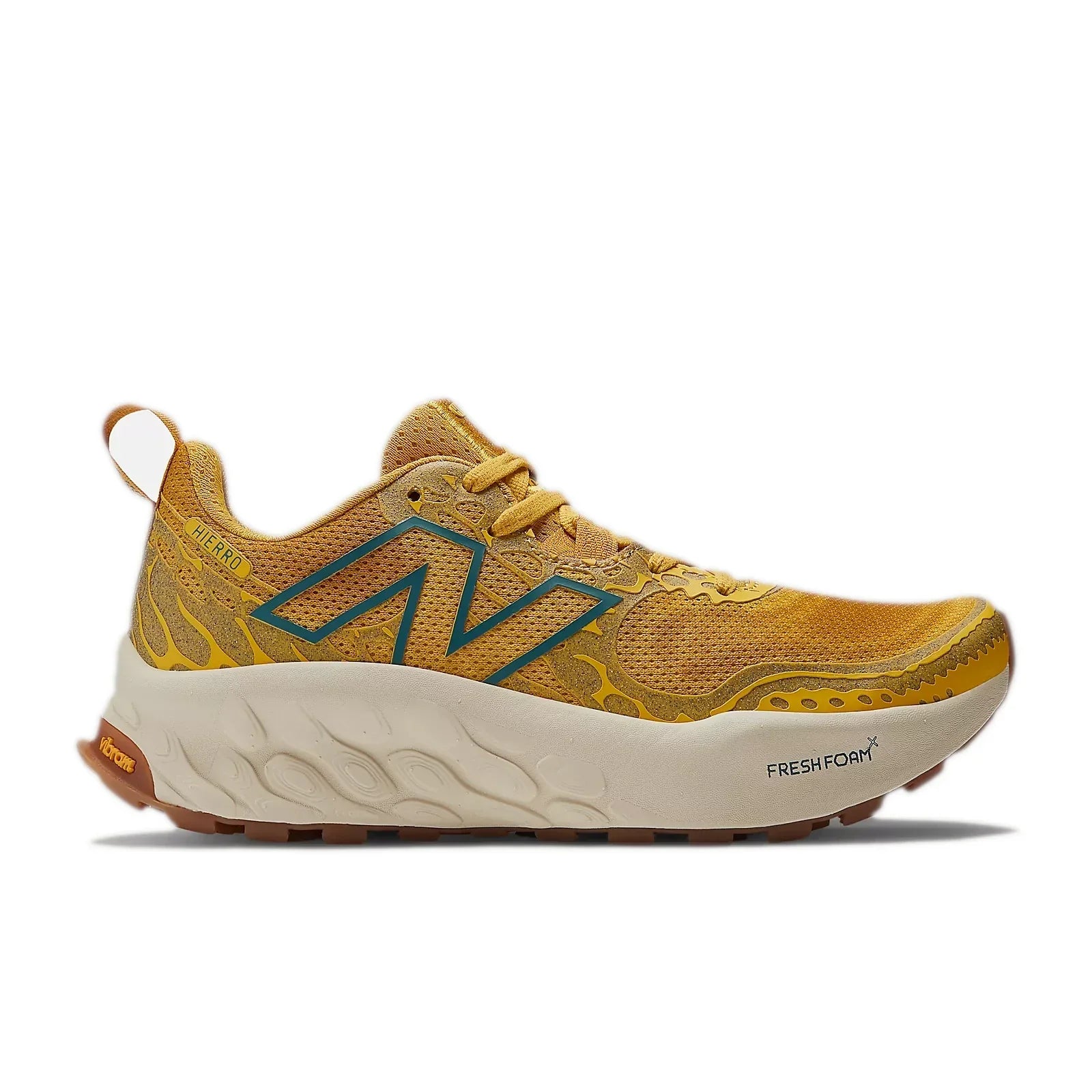 New Balance Fresh Foam X Hierro V8 Wide Men's - Btterscotch/Ginger Lemon/Deep Sea